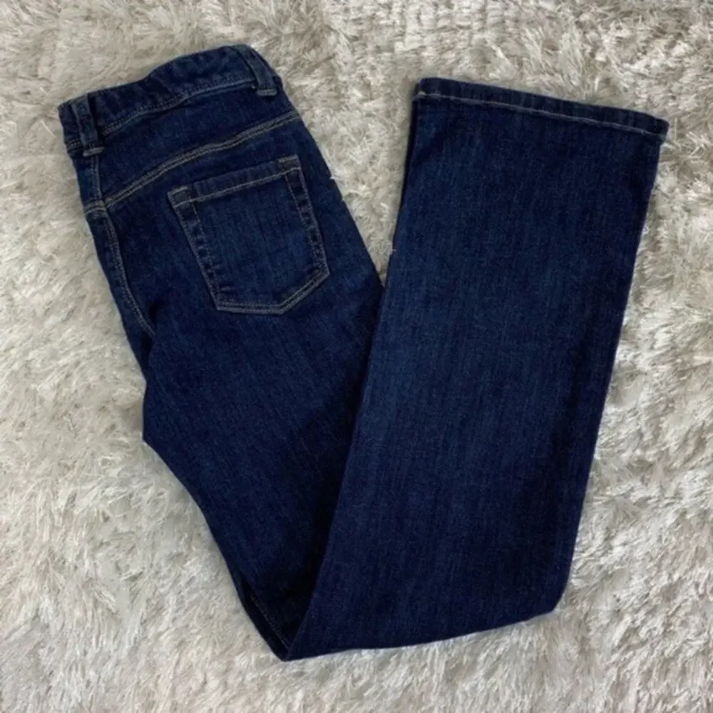 Gymboree 10 Slim Bootcut Jeans Adj Waist Dark Wash